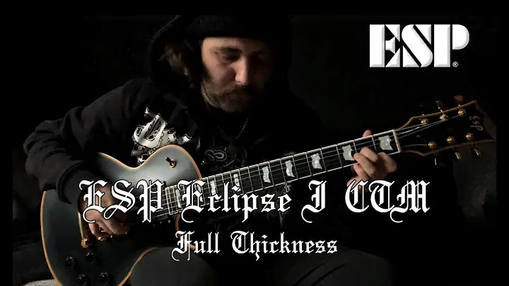ESP Eclipse I CTM - Full Thickness in Vintage Black
