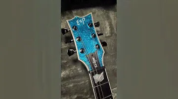 We’re getting major ‘Way of Water’ vibes from this ESP Custom Eclipse 🌊🌊 #guitar #espguitar