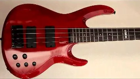 ESP LTD B-104 See Thru Red Sample/Prototype model