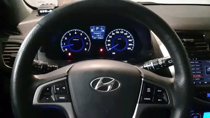 HYUNDAI SOLARIS диагностика после установки системы ESP
