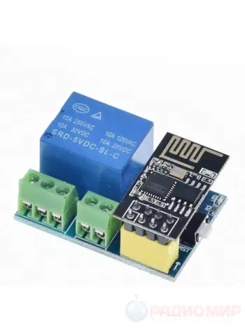Релейный Wi-Fi модуль ESP-01S (ESP8266)-0