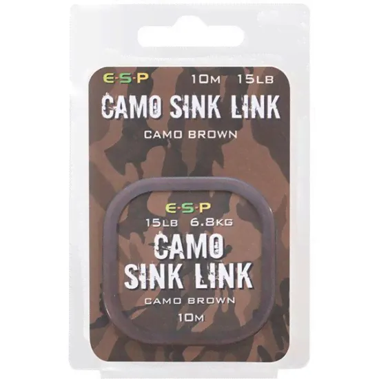 Поводковый материал ESP CAMO SINK LINK Camo Brown 10m-0