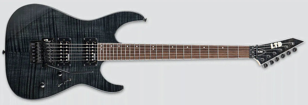 ESP GUITARS Электрогитара M-200 FM STBLK 6-струнная, корпус Махагони, Клен-0