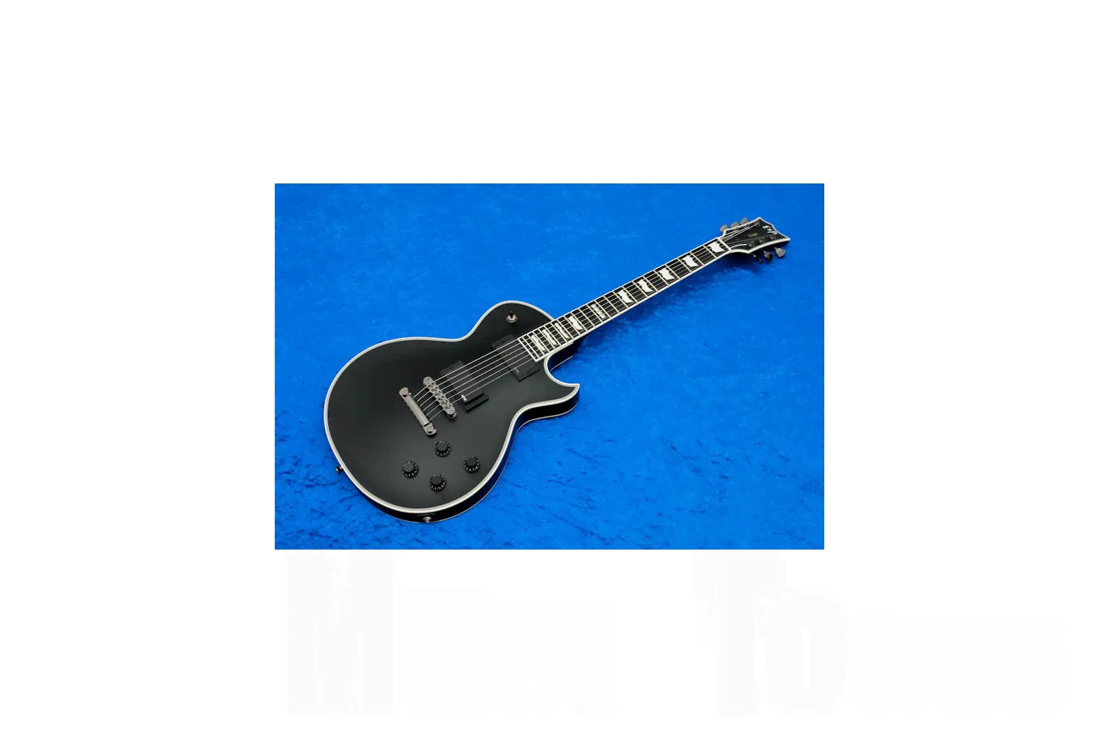 ESP Eclipse-I CTM FT EMG BKS - Black Satin - Full Thickness-3