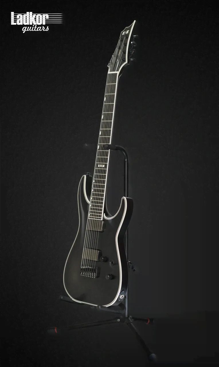 ESP E-II HRF NT-8B Black Satin 8 String Baritone Japan NEW EIIHRFNT8BBLKS-0