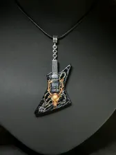Кулон: Кулон гитара ESP Explorer James Hetfield elk skull custom