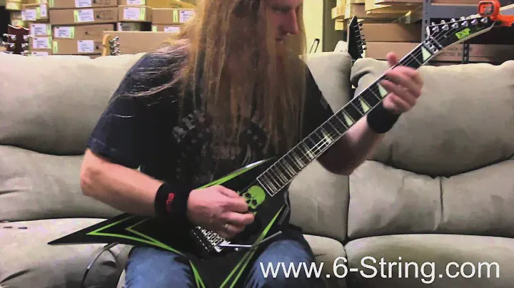 ESP Alexi Laiho Greeny Electric Guitar MIJ Demo with Johnny Blade